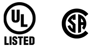 UL Listed & CSA UL Listed & CSA